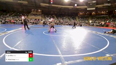 88 lbs Consi Of 16 #1 - Tylen Griffin, Rhodes Supreme Avengers vs Santino Martinez, NM Beast