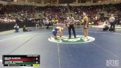 5A 160 lbs Champ. Round 1 - Hunter Schwartz, Piedra Vista High vs Kelvin Alarcon, Roswell