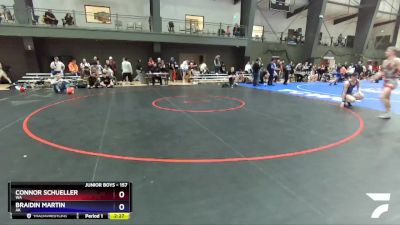 157 lbs Cons. Round 5 - Connor Schueller, WA vs Braidin Martin, AK