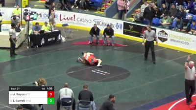 132 lbs Round Of 32 - Joshua Reyes, Gettysburg vs Treyton Barrett, Athens