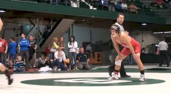 133 lbs semi-finals Zac Stevens (Michigan) vs. Ryen Nieman (Indiana)