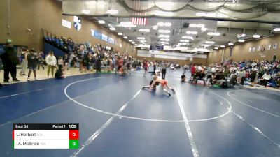 100 lbs Cons. Round 2 - Aaron McBride, Top Of Utah vs Lucas Herbert, Champions Wrestling Club