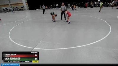 93 lbs Semifinal - Kassie Sapp, Michigan vs Maya Rodriguez, Arizona Girls Wrestling