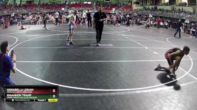 126 lbs Semifinal - Rhiannon Tramp, Hawks Wrestling Club (Lincoln) vs Annabella Leikam, Ogallala Youth Wrestling