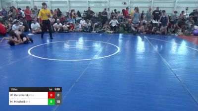 75 lbs Pools - William Kershisnik, EP Rattlers vs Masyn Mitchell, 84 Athletes (VA)