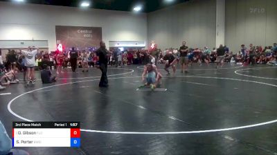 110/119 3rd Place Match - Olivia Gibson, Florida vs Savanna Porter, Bears Wrestling Club Inc.