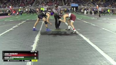 D1-120 lbs Quarterfinal - Josh Vasquez, Grandville vs Koen Huepenbecker, Woodhaven HS