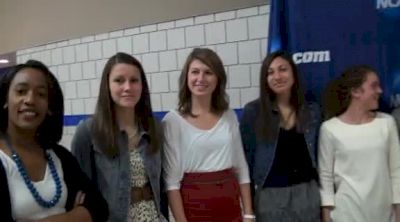 Michigan ladies at Blue Carpet NCAA XC 2011