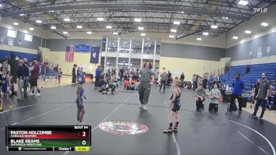 64 lbs Round 5 - Paul Gaylord, Spartanburg Wrestling Academy vs Seller Sisk, White Knoll