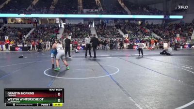 140 lbs Round 3 - Westin Winterscheidt, Clearwater vs Graisyn Hopkins, Triumph