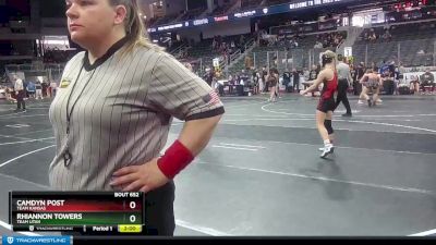 100 lbs Cons. Round 1 - Rhiannon Towers, Team Utah vs Camdyn Post, Team Kansas