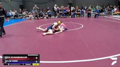 127 lbs Quarterfinal - Freya Schwabenbauer, WA vs Taylor Ward, OR