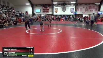 Quarterfinal - Easton Ussery, Camp Point Youth Wrestling vs Cash Kellum, Keokuk Wrestling Club