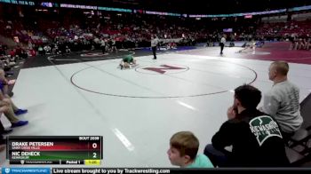 D2-165 lbs Champ. Round 1 - Drake Petersen, Saint Croix Falls vs Nic Deheck, Kewaskum