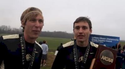 Andy Wacker and Joe Bosshard both top 25 and 3rd team at NCAA XC Champs 2011