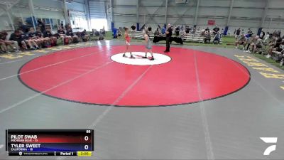 88 lbs Semis & 3rd Wb (16 Team) - Pilot Swab, Michigan Blue vs Tyler Sweet, California