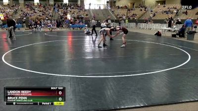 130 lbs Cons. Round 1 - Landon Reedy, Jr Cyclones Wrestling vs Bruce Penn, Cougar Wrestling Club