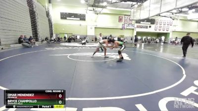 132 lbs Cons. Round 3 - Bryce Champollo, GRANADA HILLS vs Omar Menendez, FRANKLIN