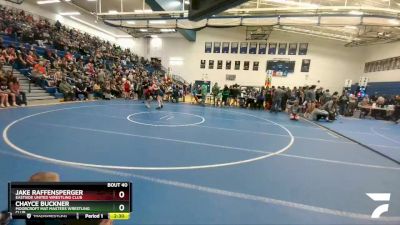 145 lbs Quarterfinal - Jake Raffensperger, Eastside United Wrestling Club vs Chayce Buckner, Moorcroft Mat Masters Wrestling Club