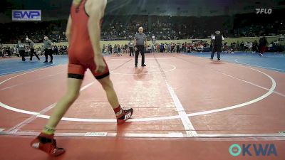 100 lbs Round Of 16 - Elijah Smith, Geary Youth Wrestling vs Kiowyn Deaton, Grove Takedown Club