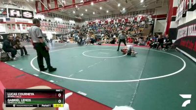 126 lbs 5th Place Match - Lucas Courneya, Beverly Hills vs Gabriel Lemos, Temecula Valley