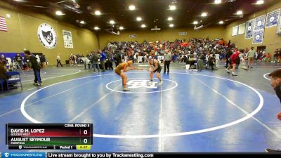 126 lbs Cons. Round 3 - David M. Lopez, Golden West vs August Seymour, Mariposa