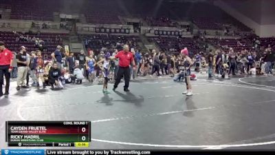 70 lbs Cons. Round 1 - Ricky Madril, Duran Wrestling Club vs Cayden Fruetel, Team Grand Valley Elite