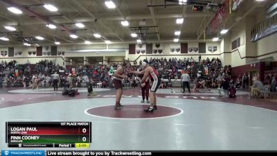 184-195 lbs 1st Place Match - Logan Paul, North Linn vs Finn Cooney, Drexler