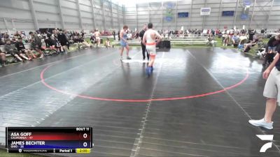 220 lbs Round 3 (8 Team) - Asa Goff, California vs James Bechter, Ohio