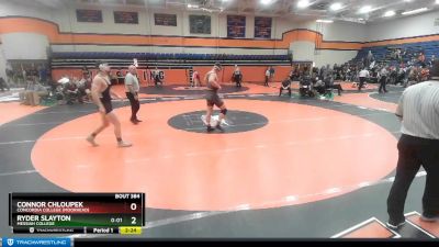 184 lbs Cons. Round 3 - Ryder Slayton, Messiah College vs Connor Chloupek, Concordia College (Moorhead)