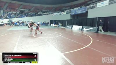 4A-195 lbs Cons. Round 1 - Deviyn Mcdonald, Tillamook vs Koi Smith, Tillamook