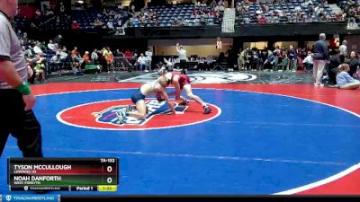 7A-132 lbs Quarterfinal - Noah Danforth, West Forsyth vs Tyson McCullough, Lowndes HS