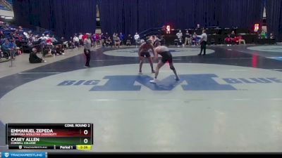 165 lbs Cons. Round 2 - Casey Allen, Cornell College vs Emmanuel Zepeda, Nebraska Wesleyan University