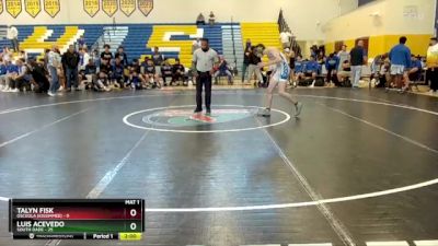 120 lbs Finals (8 Team) - Talyn Fisk, Osceola (Kissimmee) vs Luis Acevedo, South Dade