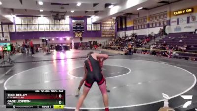 144 lbs Semifinal - Tege Kelley, Edge Wrestling vs Gage Lespron, Mesa