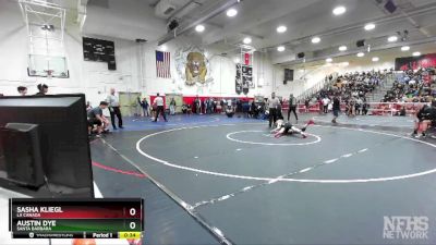 106 lbs Cons. Round 5 - Sasha Kliegl, La Canada vs Austin Dye, Santa Barbara