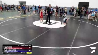 100 lbs Round 1 - Faith Skogstad, Pioneer Grappling Academy vs Myla Cobb, Soldotna Whalers Wrestling Club