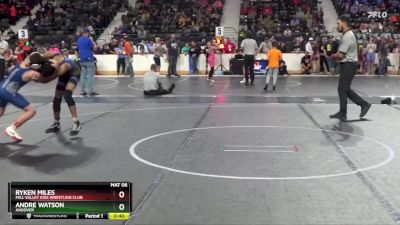 115 lbs Cons. Round 1 - Ryken Miles, Mill Valley Kids Wrestling Club vs Andre Watson, Andover