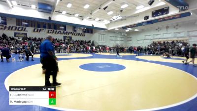 116 lbs Consi Of 8 #1 - Ethan Guillermo, Palm Desert vs Kekoa Madayag, Novato