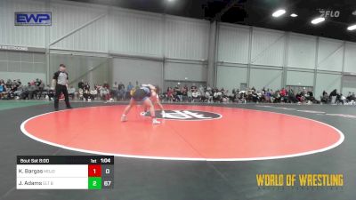 150 lbs Rr Rnd 4 - Kolbe Bargas, MOJO 14u vs Jaedan Adams, Oklahoma Elite 14u Black