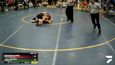 120 lbs Quarterfinal - Luke Stanley, Marlington vs Giovanni Duniec, Padua Franciscan