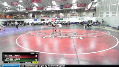 141 lbs Cons. Round 4 - Mitchell Huber, Central Methodist vs William Loecke, Colorado School Of Mines