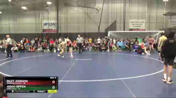 135 lbs Finals (8 Team) - Aiden Hippen, Iowa Gold vs Riley Johnson, Nebraska Black