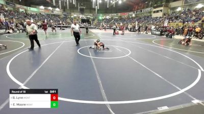 49 lbs Round Of 16 - Bryer Lynn, Montezuma-Cortez vs Elijah Moore, Montrose Elite