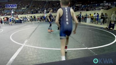 55 lbs Consi Of 8 #1 - Lawsyn Snow, Newcastle Youth Wrestling vs Xander Tripp., Checotah Matcats