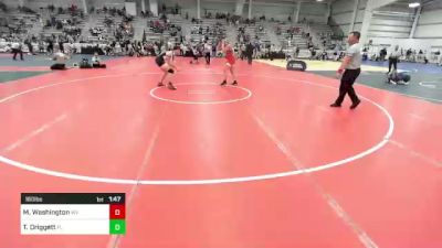 160 lbs Round Of 64 - Malaki Washington, WV vs Tre Driggett, FL