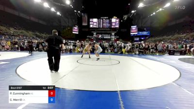 220 lbs Rnd Of 32 - Pierce Cunningham, Kansas vs Coby Merrill, California