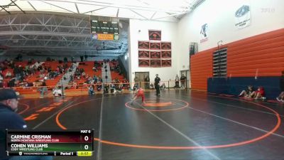 71 lbs Round 3 - Carmine Crisman, North Montana Wrestling Club vs Cohen Williams, Cody Wrestling Club