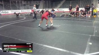 W 127 lbs Round 1 (4 Team) - Ishitha Mallidi, Texas vs Ashley Cannon, Utah