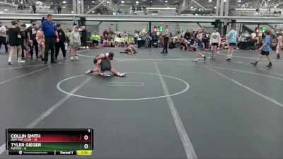 72 lbs Semis (4 Team) - Collin Smith, Grit Mat Club vs Tyler Gieger, M2TCNJ